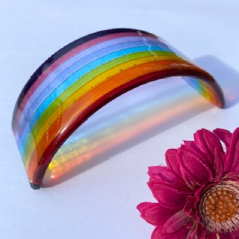 Glass Rainbow Curve - Made in Scotland Glass Rainbow Curve - Made in Scotland